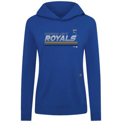 Kansas City Royals Levelwear Women's Relay Breaker Pullover Hoodie - Royal - MLB Sale