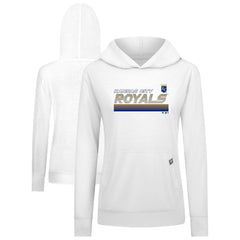 Kansas City Royals Levelwear Women's Relay Breaker Pullover Hoodie - White - MLB Discount