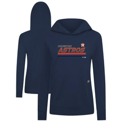 Houston Astros Levelwear Women's Relay Breaker Pullover Hoodie - Navy - MLB Lifestyle