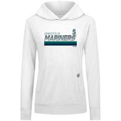 Seattle Mariners Levelwear Women's Relay Breaker Pullover Hoodie - White - MLB Online