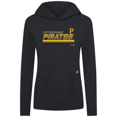 Pittsburgh Pirates Levelwear Women's Relay Breaker Pullover Hoodie - Black - MLB Sale