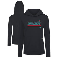 Arizona Diamondbacks Levelwear Women's Relay Breaker Pullover Hoodie - Black - MLB Discount