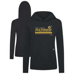 San Diego Padres Levelwear Women's Relay Breaker Pullover Hoodie - Black - MLB Discount