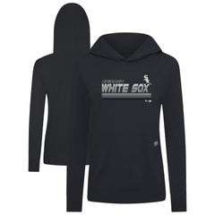 Chicago White Sox Levelwear Women's Relay Breaker Pullover Hoodie - Black - MLB Lifestyle