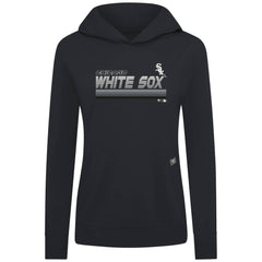 Chicago White Sox Levelwear Women's Relay Breaker Pullover Hoodie - Black - MLB Lifestyle