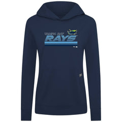 Tampa Bay Rays Levelwear Women's Relay Breaker Pullover Hoodie - Navy - MLB Sale