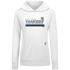 New York Yankees Levelwear Women's Relay Breaker Pullover Hoodie - White - MLB Online
