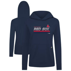 Boston Red Sox Levelwear Women's Relay Breaker Pullover Hoodie - Navy - MLB Lifestyle