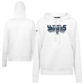 New York Yankees Levelwear Women's Adorn Retro 3D Pullover Hoodie - White - MLB Sale