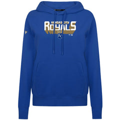 Kansas City Royals Levelwear Women's Adorn Retro 3D Pullover Hoodie - Royal - MLB Online
