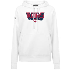 Minnesota Twins Levelwear Women's Adorn Retro 3D Pullover Hoodie - White - MLB Online