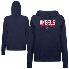 Los Angeles Angels Levelwear Women's Adorn Retro 3D Pullover Hoodie - Navy - MLB Discount