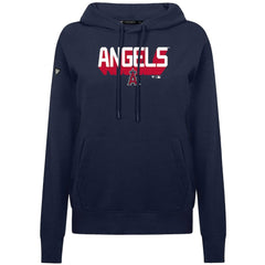 Los Angeles Angels Levelwear Women's Adorn Retro 3D Pullover Hoodie - Navy - MLB Discount