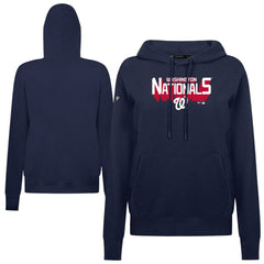 Washington Nationals Levelwear Women's Adorn Retro 3D Pullover Hoodie - Navy - MLB on Sale