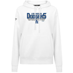 Los Angeles Dodgers Levelwear Women's Adorn Retro 3D Pullover Hoodie - White - MLB Online