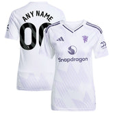 Manchester United Women's 2025/26 Away Replica Custom Jersey White - Adidas outlet