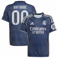 Real Madrid Youth 2025/26 Away Replica Custom Jersey Blue - Adidas Discount