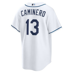 Junior Caminero Tampa Bay Rays Nike Youth Home Replica Jersey - White - Nike Sale