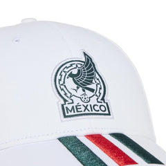 Mexico National Team Unisex FIFA x World Cup 2026 3 Stripes Baseball Adjustable Hat White - Adidas