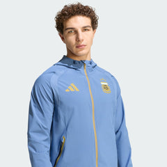 Argentina National Team FIFA x World Cup Tiro Travel Raglan Full-Zip Windbreaker Hoodie Blue - Adidas sale