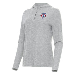 Minnesota Twins Antigua Women's Daybreak Quarter-Zip Hoodie - Heather Gray - MLB on Sale
