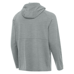 Chicago White Sox Antigua Spikes Stars and Stripes Team Logo Quarter-Zip Pullover Hoodie - Heather Gray - MLB Sale