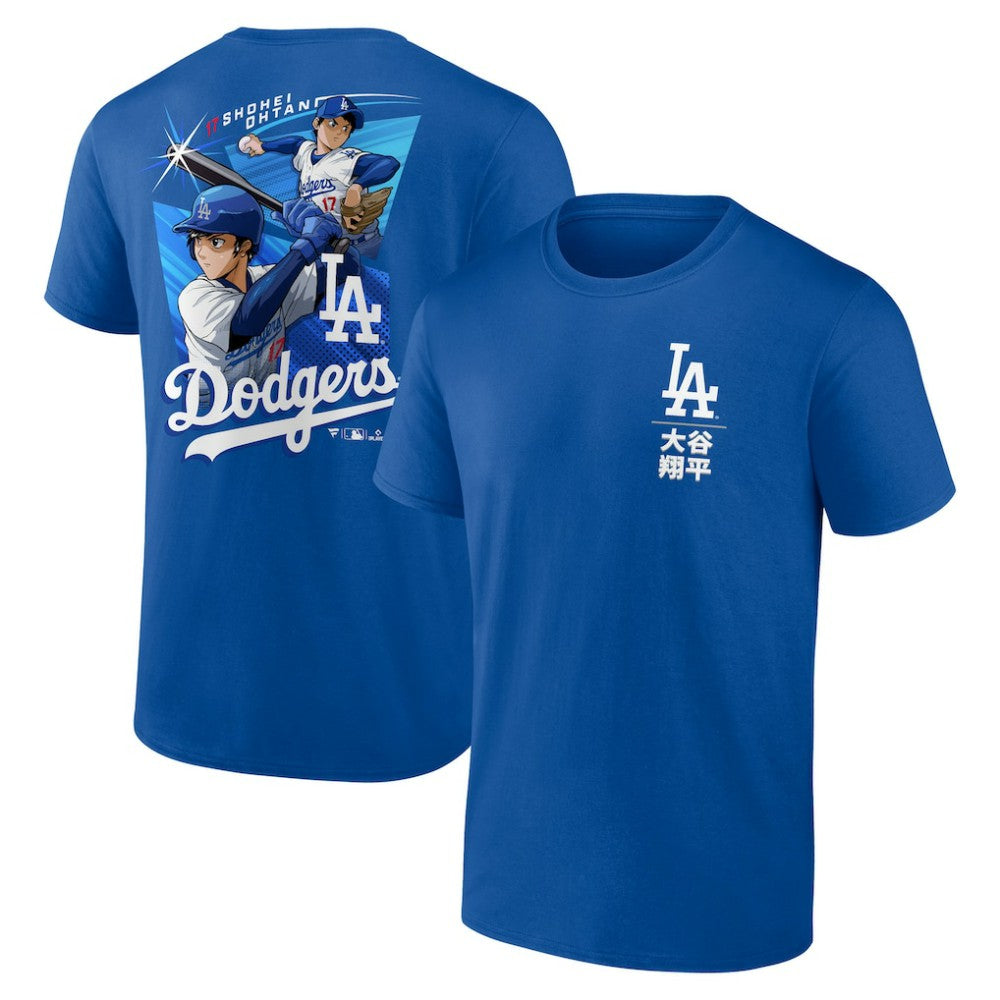 Shohei Ohtani Los Angeles Dodgers Anime Player T-Shirt - Royal - MLB Discount