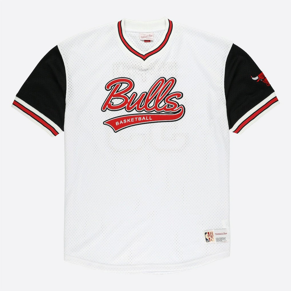 Scottie Pippen Chicago Bulls Player Mesh V-Neck Shirt for sale White | Mitchell & Ness online