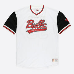 Scottie Pippen Chicago Bulls Player Mesh V-Neck Shirt for sale White | Mitchell & Ness online