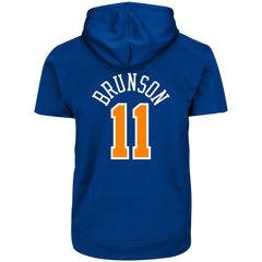 Jalen Brunson New York Knicks Big & Tall Short Sleeve Hoodie Blue | Fanatics outlet