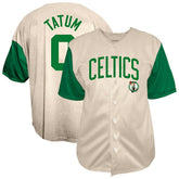 Jayson Tatum Boston Celtics Baseball Jersey Cream | Fanatics