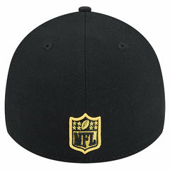 Pittsburgh Steelers New Era Stripes 39THIRTY Flex Hat Black