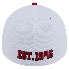 San Francisco 49ers New Era Dashmark Rays 39THIRTY Flex Hat White/Scarlet