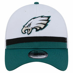 Philadelphia Eagles New Era Dashmark Rays 39THIRTY Flex Hat White/Midnight Green