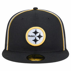Pittsburgh Steelers New Era Soutache 59FIFTY Fitted Hat Black