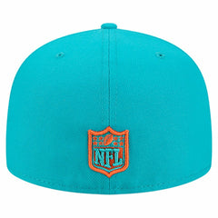 Miami Dolphins New Era Group Chat 59FIFTY Fitted Hat Aqua