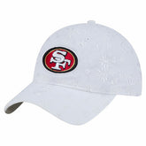 San Francisco 49ers New Era Women's Floral 9TWENTY Adjustable Hat White