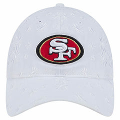 San Francisco 49ers New Era Women's Floral 9TWENTY Adjustable Hat White