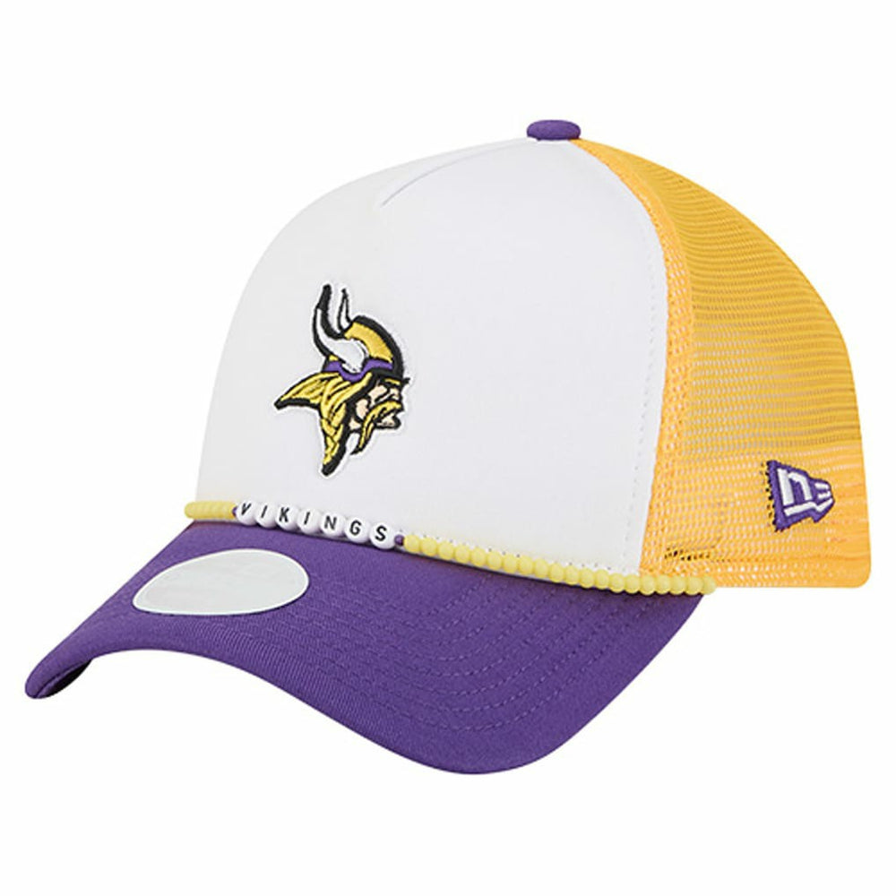 Minnesota Vikings New Era Women's Friendship Bracelet 9FORTY Adjustable Hat White/Purple