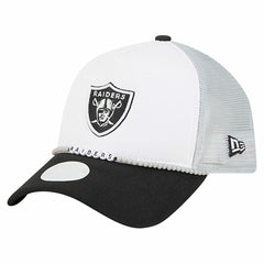 Las Vegas Raiders New Era Women's Friendship Bracelet 9FORTY Adjustable Hat White/Black