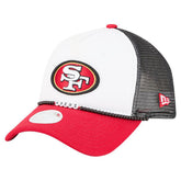 San Francisco 49ers New Era Women's Friendship Bracelet 9FORTY Adjustable Hat White/Scarlet