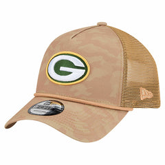 Green Bay Packers New Era Wheat Camo 9FORTY Adjustable Hat Tan