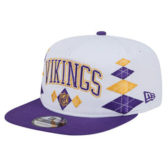 Minnesota Vikings New Era Argyle 19TWENTY Adjustable Hat White