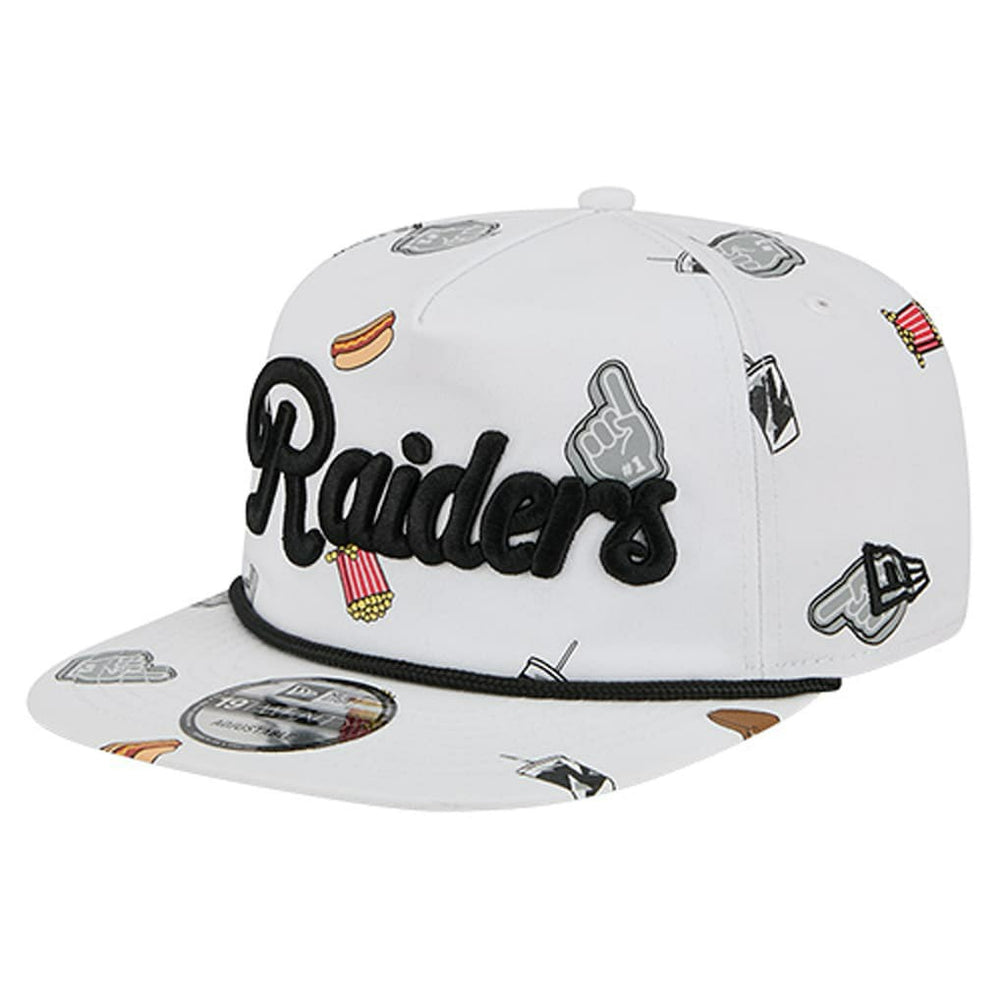Las Vegas Raiders New Era Team Cheer 19TWENTY Snapback Hat White