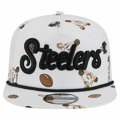 Pittsburgh Steelers New Era Team Cheer 19TWENTY Snapback Hat White