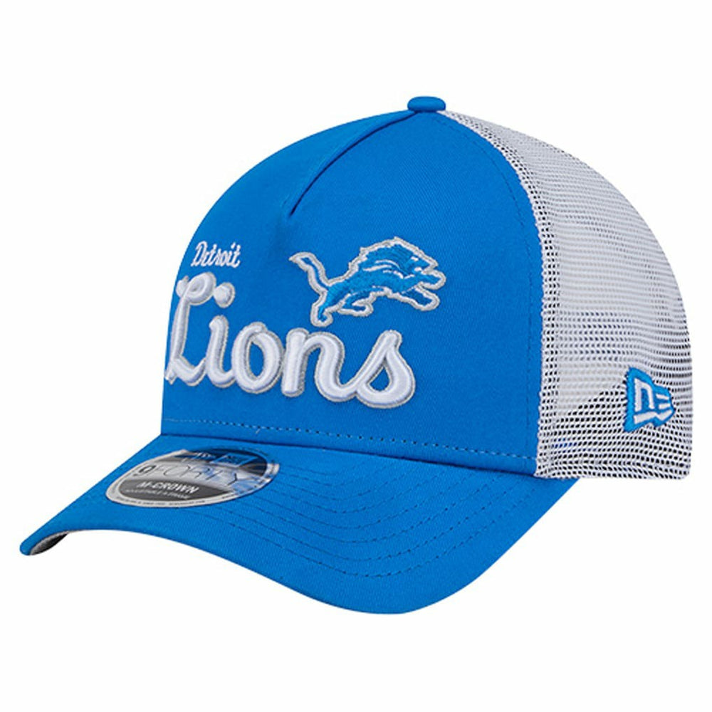Detroit Lions New Era Side Lines 9FORTY Adjustable Hat Blue