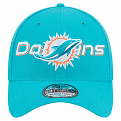 Miami Dolphins New Era Overlap Logo 39THIRTY Stretch Fit Hat Aqua