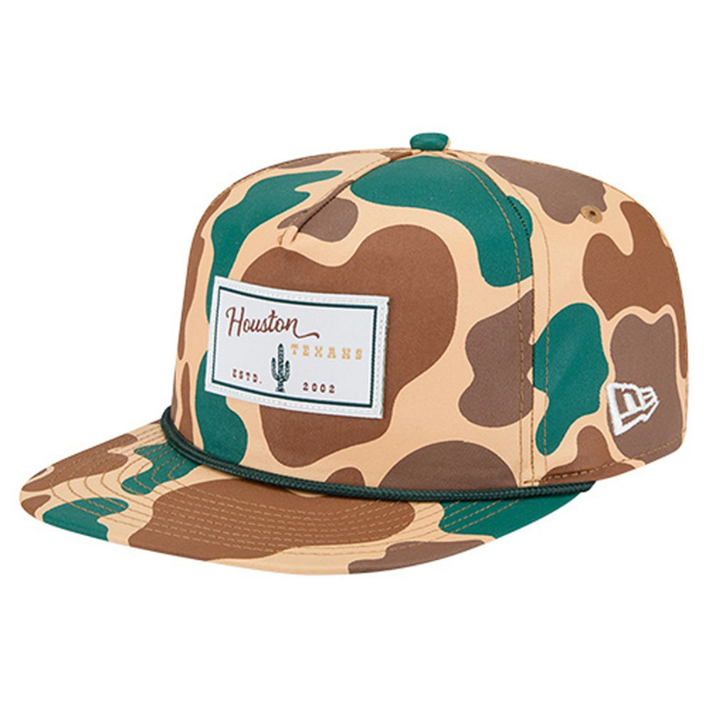 Houston Texans New Era Duck Rope 19TWENTY Snapback Hat Camo
