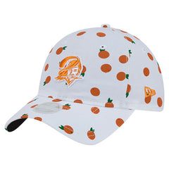 Tampa Bay Buccaneers New Era Women's Fruit Pattern 9TWENTY Adjustable Hat White