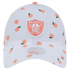 Las Vegas Raiders New Era Women's Fruit Pattern 9TWENTY Adjustable Hat White